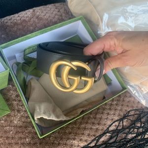 GUCCI Marmont 4cm black belt